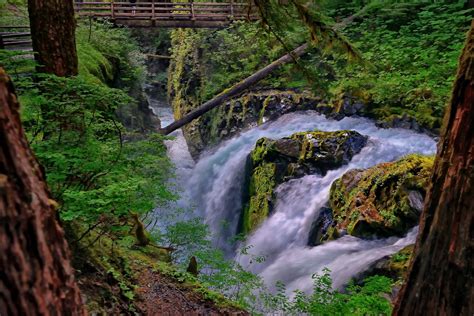 Hd Wallpaper Sol Duc Falls Sol Duc River Olympic National Park