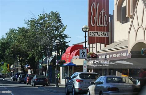 Main Street Downtown Penticton British Columbia Canada In Summer High