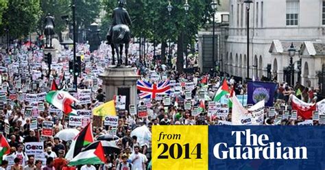 London Protests Call For End To Israeli Military Action In Gaza London The Guardian