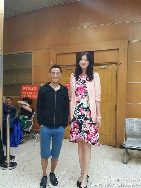 Tian Yun Liang 197cm Tall Woman Height Comparison