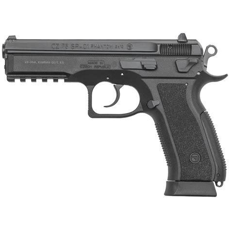 Cz Usa Sp 01 Phantom 9mm 46in Black Polycoat Pistol 181 Rounds