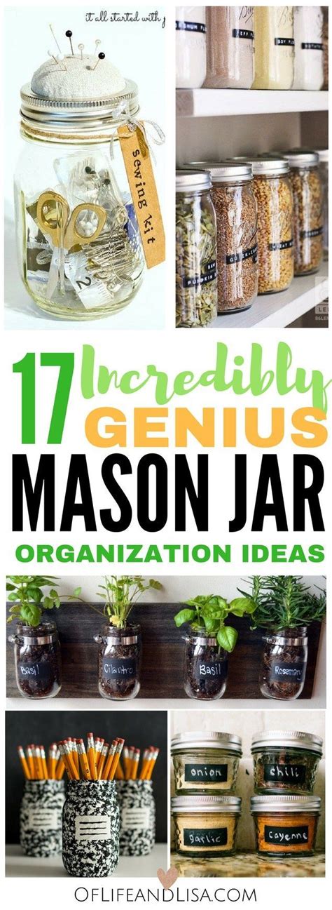 17 Seriously Smart Ways To Organize Your Home With Mason Jars Of Life