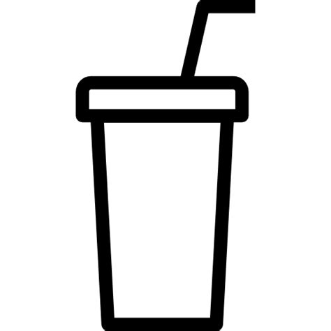 Free Icon Soda Cup With Straw