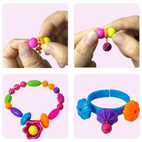 5 8 Year Old Kids Girls 4 7 Snap Pop Beads Girls Toy Happytime 252