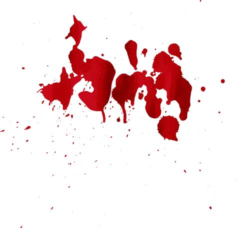 Blood Splatter No Background Stain Of Paint Artistic Spot Ink