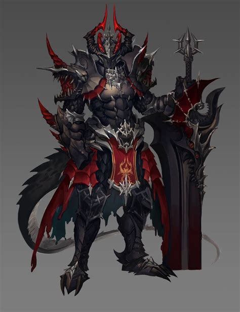 Knight Hyunji Lee Concept Art Characters Dark Fantasy Art Armor