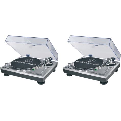 Audio Technica At Lp120 Usbhc Direct Drive Silver Turntable Pair
