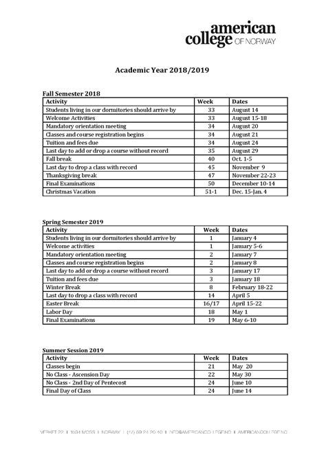 (all dates are tentative until closer to the beginning of the semester.) ug = undergraduate students; Academic Calendar 2018-2019 (1)-page-001 - American ...
