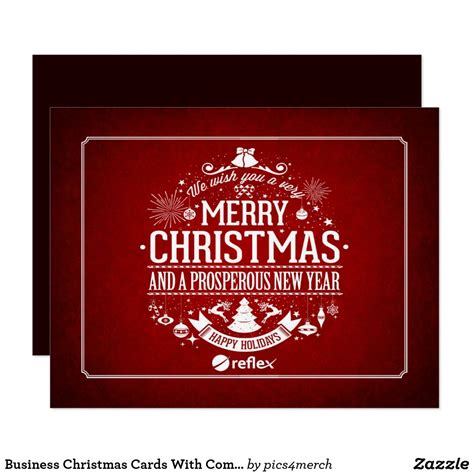 Business Christmas Cards With Company Logo Business