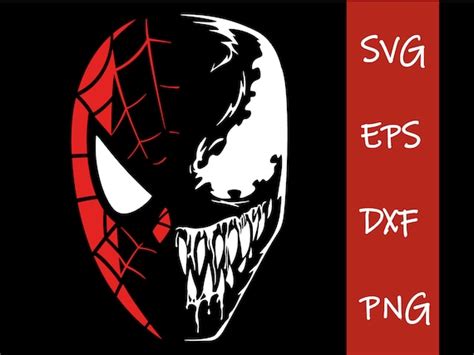 Spiderman Venom SVG Superhero Png Marvel Comics Digital | Etsy UK