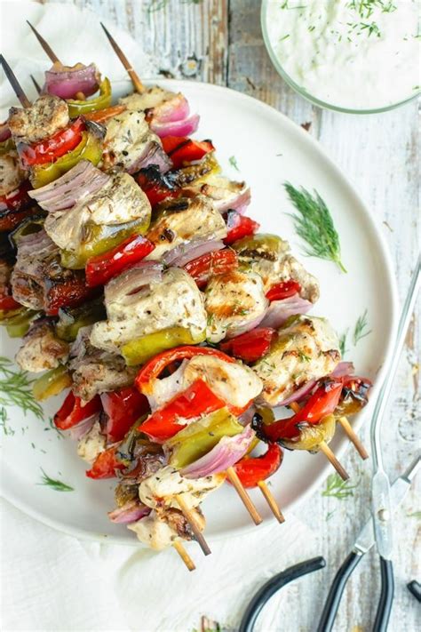 Grilled Greek Chicken Shish Kabobs Recipe Keto Whole 30 Recipe