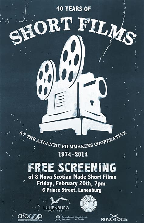 Posters for short cuts (1993) by robert altman : Free Screening of Nova Scotian Short Films - Lunenburg ...