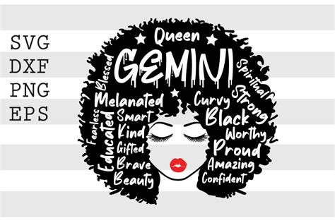 Queen gemini SVG By spoonyprint | TheHungryJPEG.com