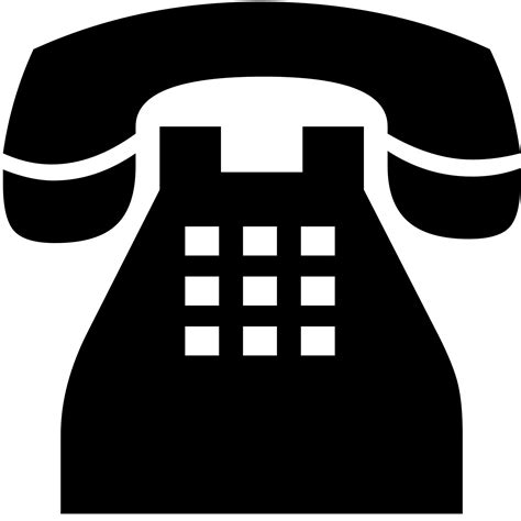 Classic Telephone Silhouette Free Image Download