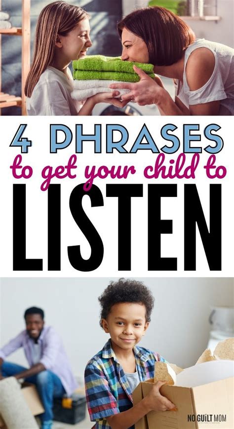 4 Phrases To Get Your Child To Listen Discipline Kids Parenting