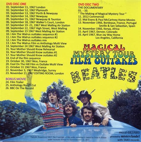 The Beatles Magical Mystery Tour Film Outtakes 【2dvd】 Boardwalk