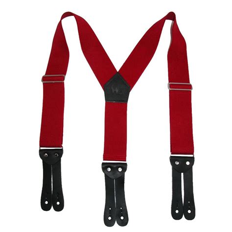 Buy Welch Mens Elastic Button End Y Back 2 Inch Work Suspenders Online