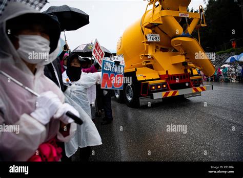 Nago Japan June 14 Anti Us Base Protesters Stage A Rally Outside
