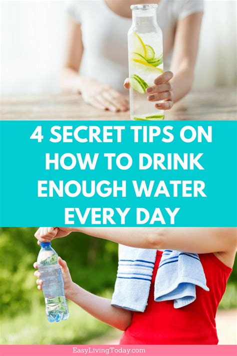 4 Secret Tips To Help You Drink More Water Daily Healthy Diet Tips