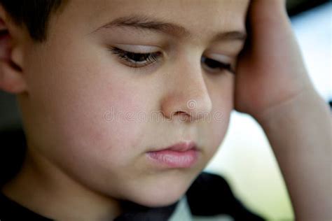 Sad Little Boy Stock Photo Image Of Portraits Person 441440