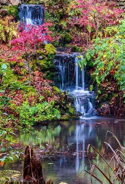 Johnston Gardens Aberdeen Scotland Outdoor Waterfall