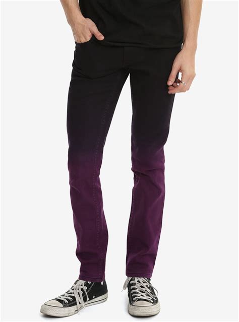 New Arrivals Fashion Hot Topic Purple Pants Outfit Mens Purple Pants Skinny Jeans Men