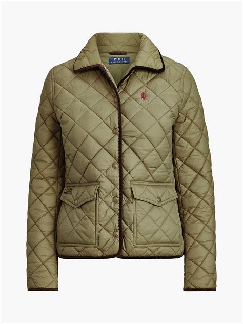 Polo Ralph Lauren Quilted Jacket Expedition Olive At John Lewis And Partners