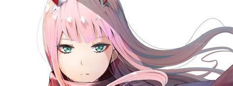 Anime Darling In The Franxx Long Pink Hair Facebook Cover Anime