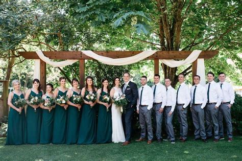 What kind of orchids are best for a fall wedding? Jewel-tone bridesmaid dresses - dark teal bridesmaid ...
