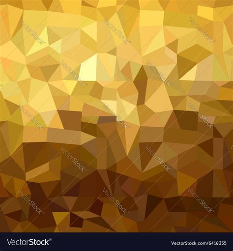 Gold Pattern Low Poly 3d Triangle Geometry Fancy Vector Image