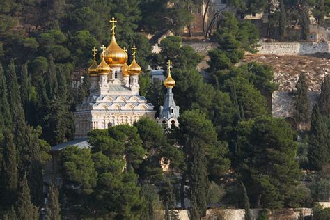 Israel Jerusalem Mount Of Olives Russian Orthodox Church The Church