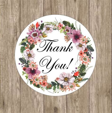 Personalized Thank You Stickers Custom Stickers Stickers Etsy