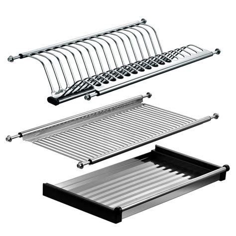 Glass doors and decorative doors. Built-in stainless steel cabinet dish rack Drain rack ...