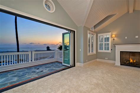 Third floor master bedroom with balcony and unobstructed ocean views