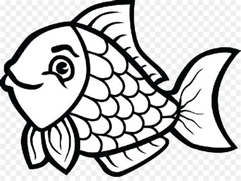 Gambar Ikan Hitam Putih Untuk Diwarnai Pulp
