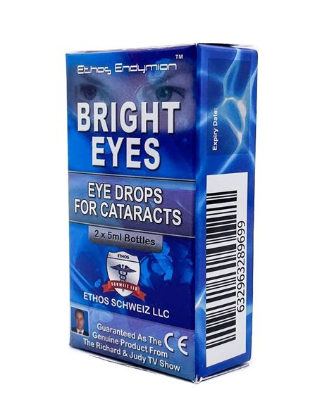Ethos Bright Eyes Nac Eye Drops For Cataracts Holistic And Effective 50ml Eye Drops And Wash