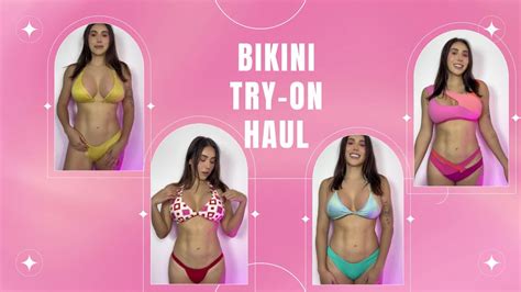 Beach Ready Bikini Try On Haul Youtube