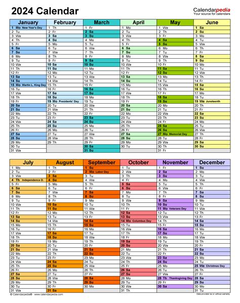 2024 Excel Calendar Printable Calendar 2023
