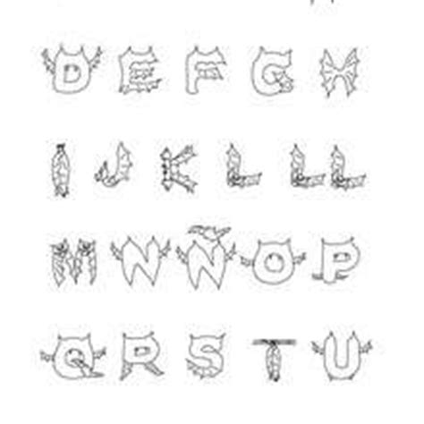 HALLOWEEN letters coloring pages - 11 printables letters for kids