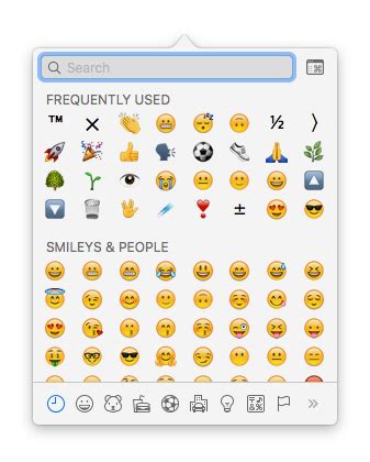 Read the post to find how to add them in differents apps on next up: macos - Emoji & Special Symbols dialog randomly takes ...