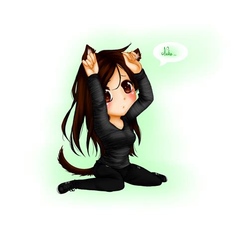 Cute Catgirl Profile For My Bff By Blacdalhia On Deviantart