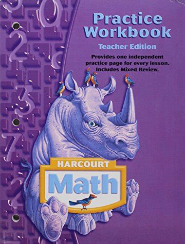 Practice Workbook Harcourt Math Harcourt School Publishers