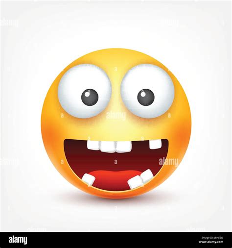 Smileysmiling Happy Emoticon With Teeth Yellow Face With Emotions