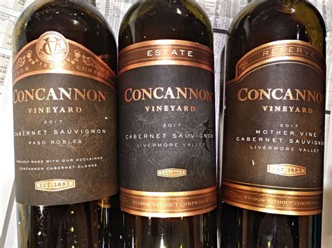 Wine Review A Trio Of Concannon Cabernet Sauvignons