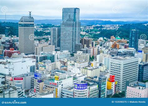 Sendai Townscape From Aer Lookout Stock Image Image Of Japan City
