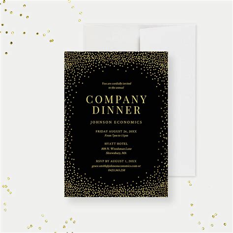 Company Dinner Invitation Template Client Appreciation Dinner Invite