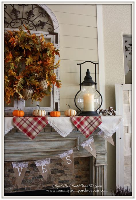 From My Front Porch To Yours Fall Mantel 2015 Farmhouse Style