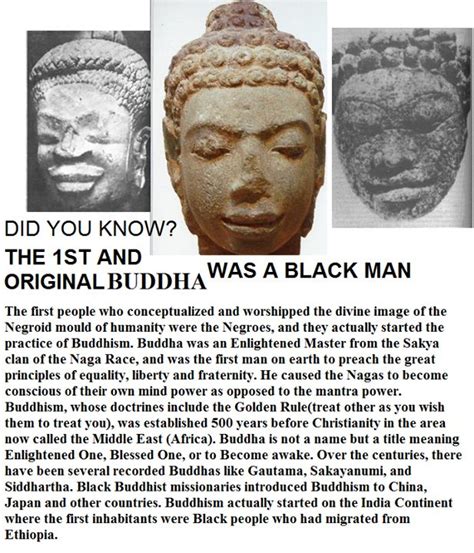 The 1st And Original Buddha Black History Education Black History
