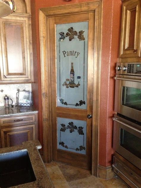 A solid frosted glass panel has more character and light than a solid wooden door. small wood glass pantry cabinets with doors aside apple ...