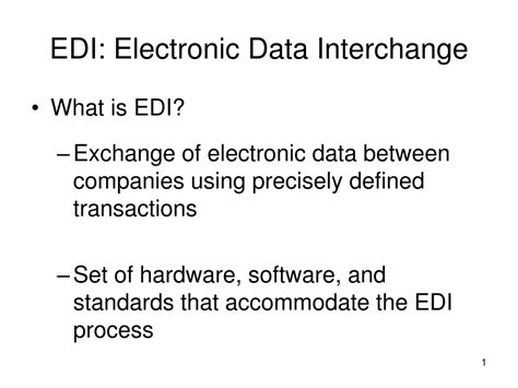 Ppt Edi Electronic Data Interchange Powerpoint Presentation Free